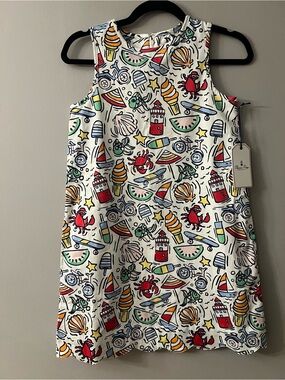 Classic Prep Girls' Cool, Cool Summer Print Sleeveless Shift Dress